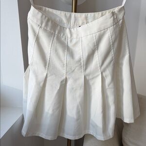 Reclaimed Vintage Ivory Pleated Skirt